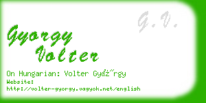 gyorgy volter business card